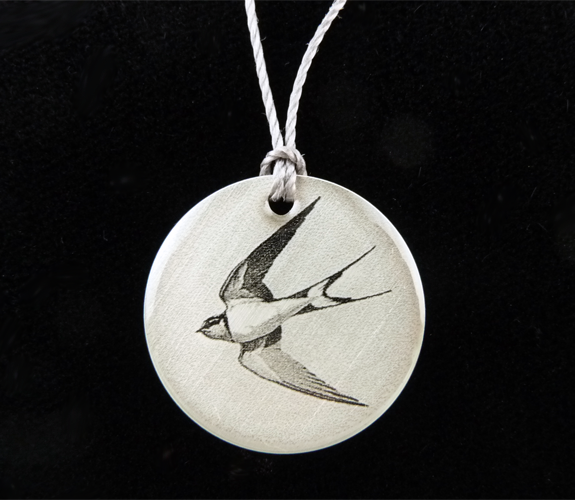 Swallow necklace by Everyday Artifact